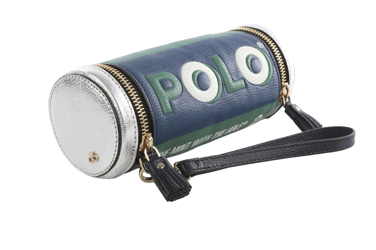 ANYA HINDMARCH MULTI POLO MINTS LEATHER CLUTCH
