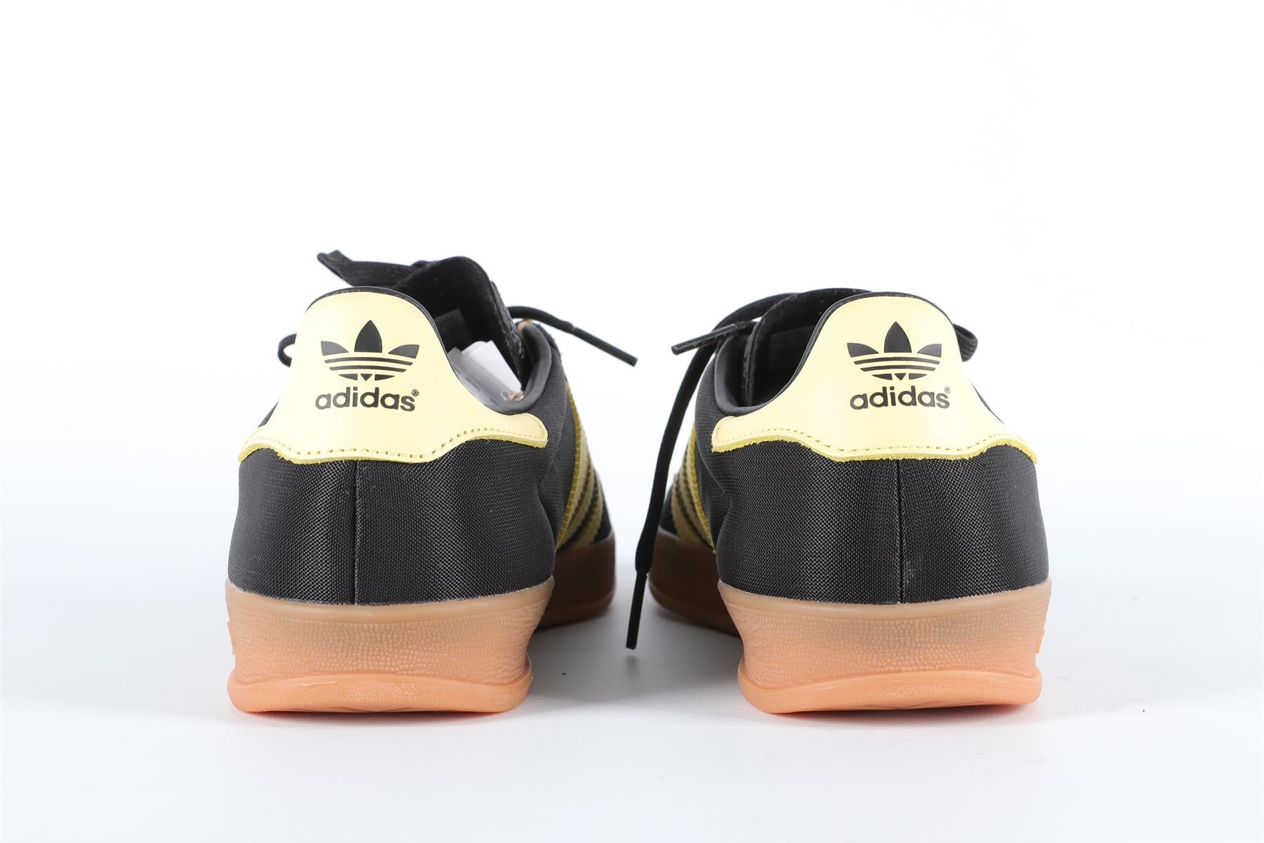 ADIDAS BLACK GAZELLE ALMOST YELLOW SNEAKERS EU 38.5 UK 5.5 US 6