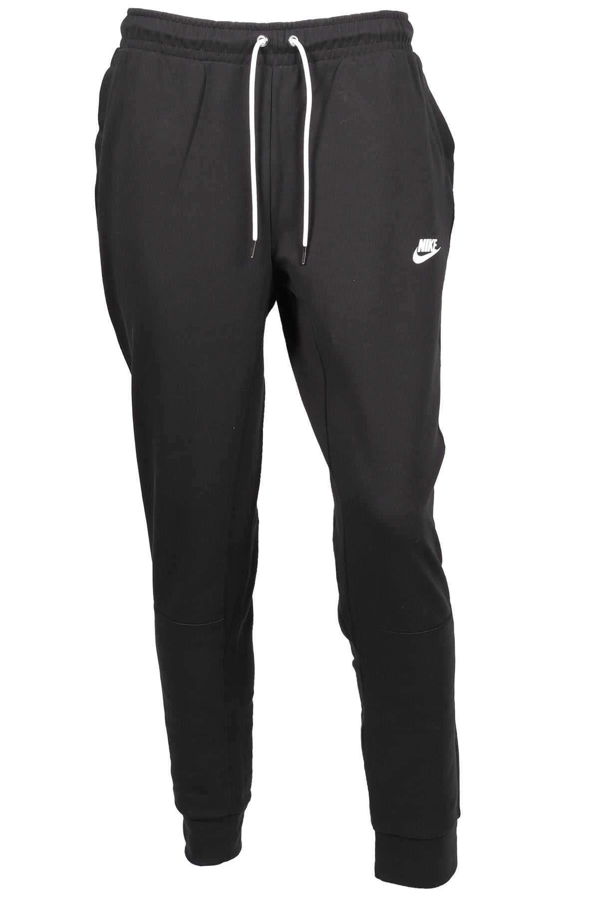 NIKE BLACK MEN'S COTTON TRACK PANTS MEDIUM