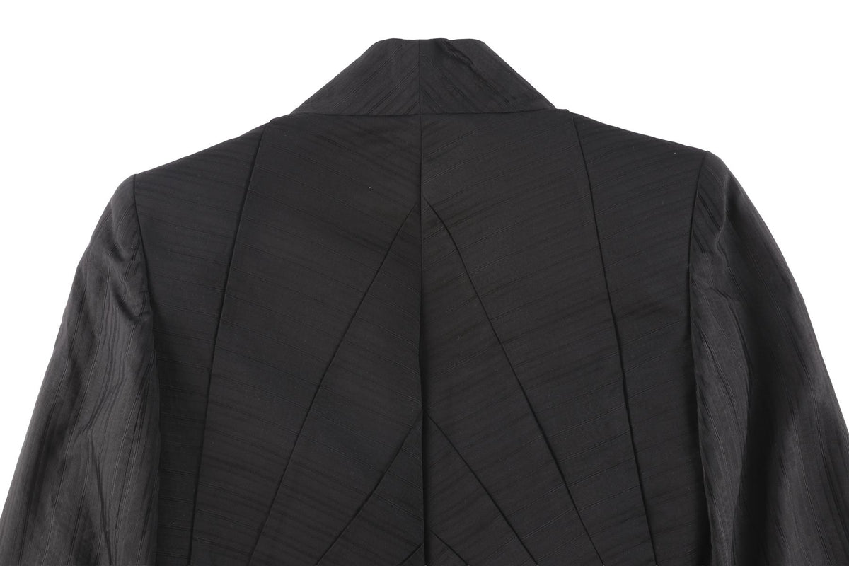 ALEXANDER MCQUEEN BLACK 2003 SILK JACKET AND PANTS SET IT 40 UK 8