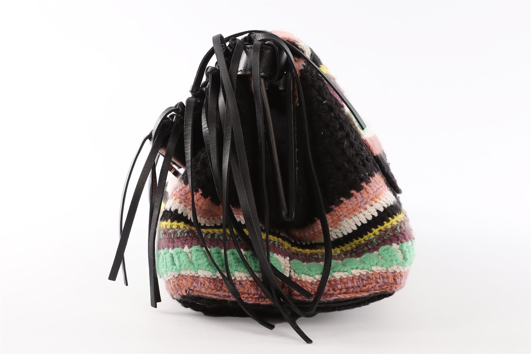CHLOÉ MULTI PENELOPE SMALL KNIT SHOULDER BAG