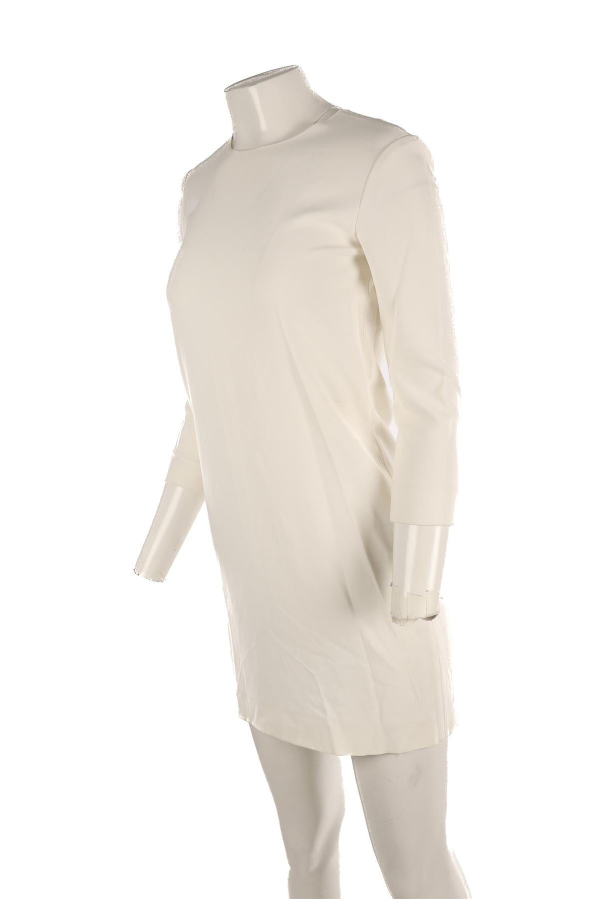 CELINE WHITE CREPE MINI DRESS FR 36 UK 8