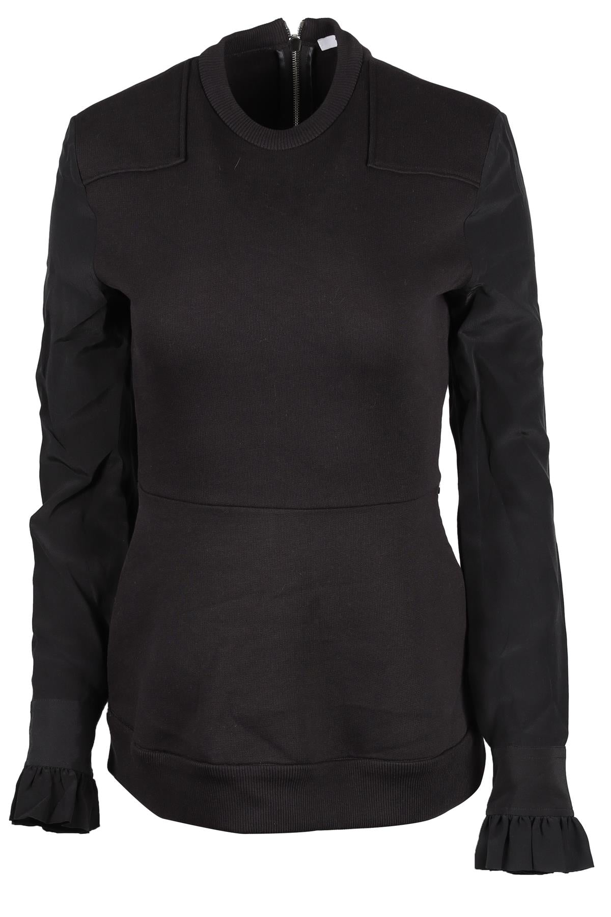 GIVENCHY BLACK COTTON SWEATSHIRT FR 36 UK 8