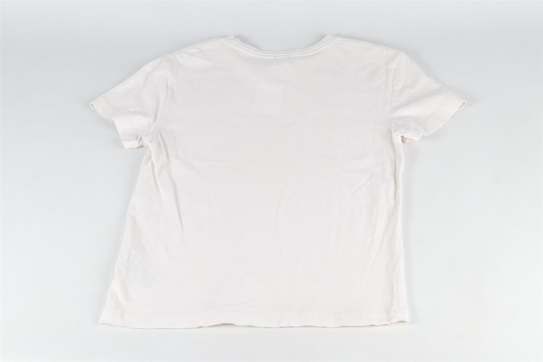 RE/DONE WHITE COTTON T-SHIRT XSMALL