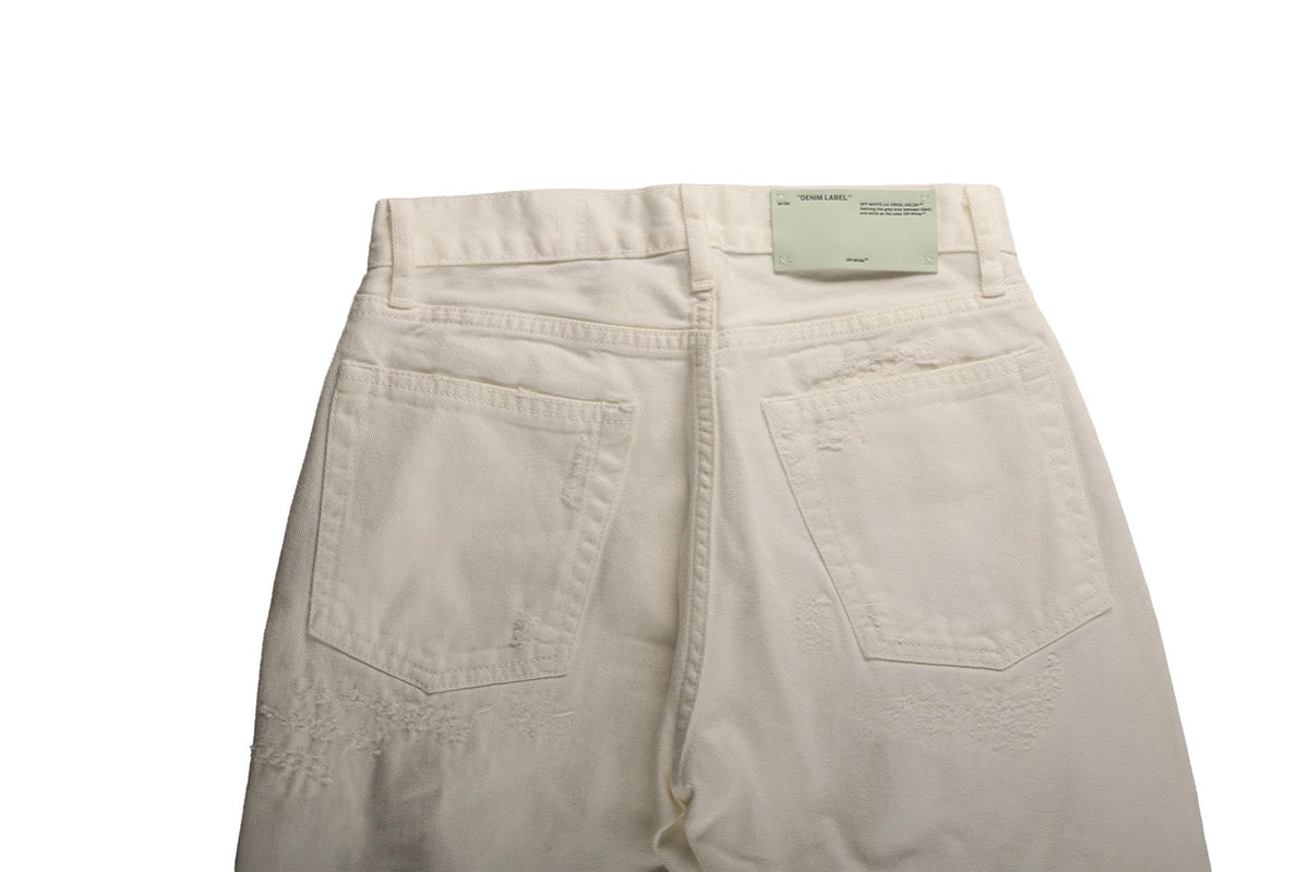 OFF-WHITE C/O VIRGIL ABLOH WHITE SKINNY JEANS W25
