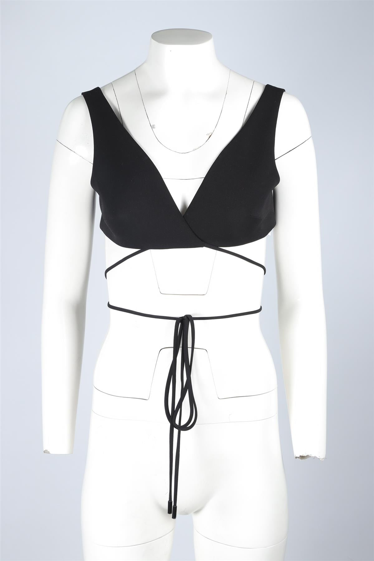 MÔNOT BLACK CROP TOP UK 6