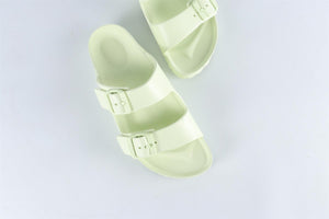 BIRKENSTOCKS GREEN KIDS GIRLS RUBBER SANDALS EU 35 UK 2.5 US 3.5