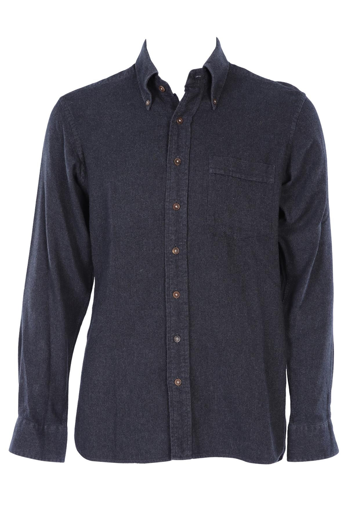 THOM SWEENEY DARK GREY MEN'S SHIRT UK/US 42