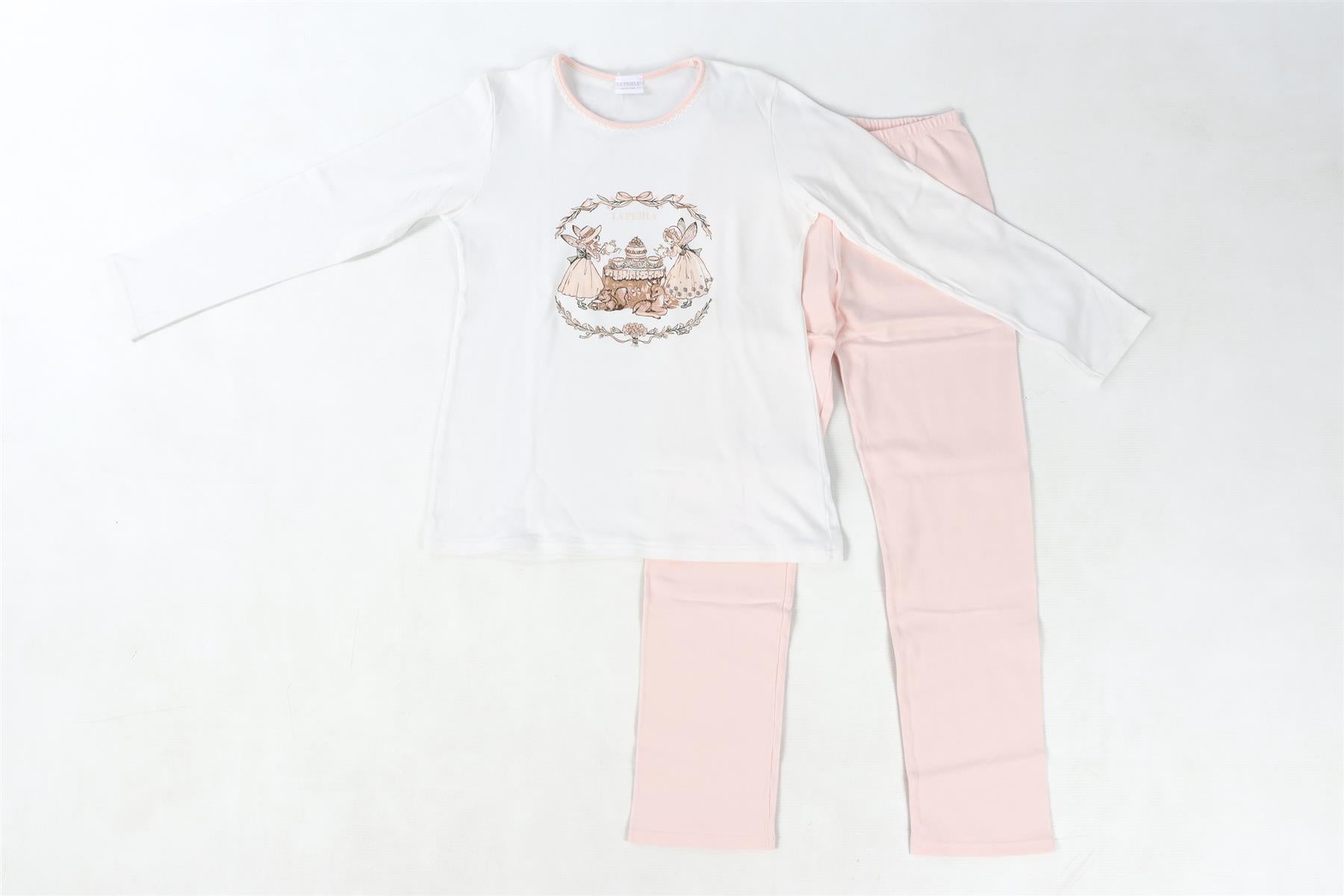 LA PERLA PINK KIDS GIRLS PYJAMA SET 12 YEARS