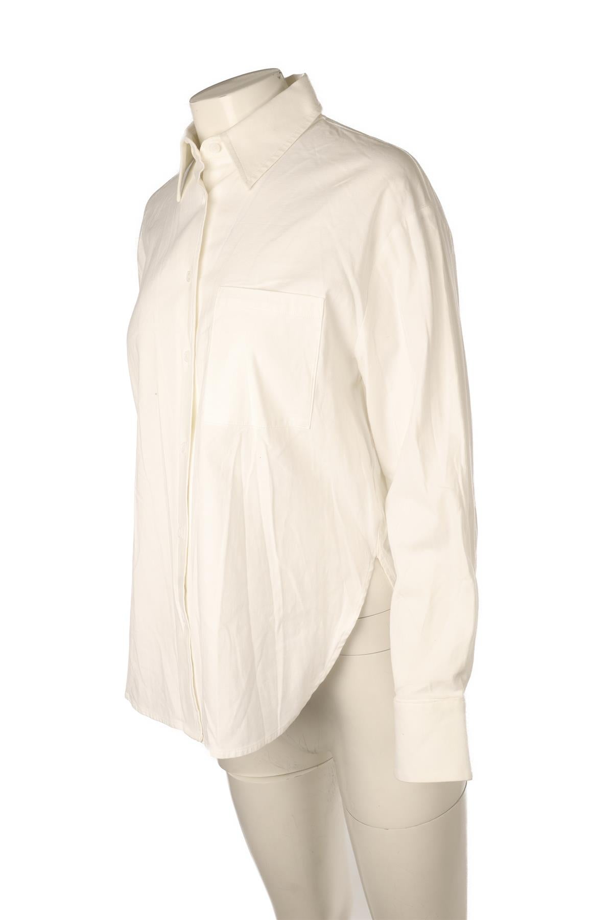 REFORMATION WHITE COTTON SHIRT XSMALL