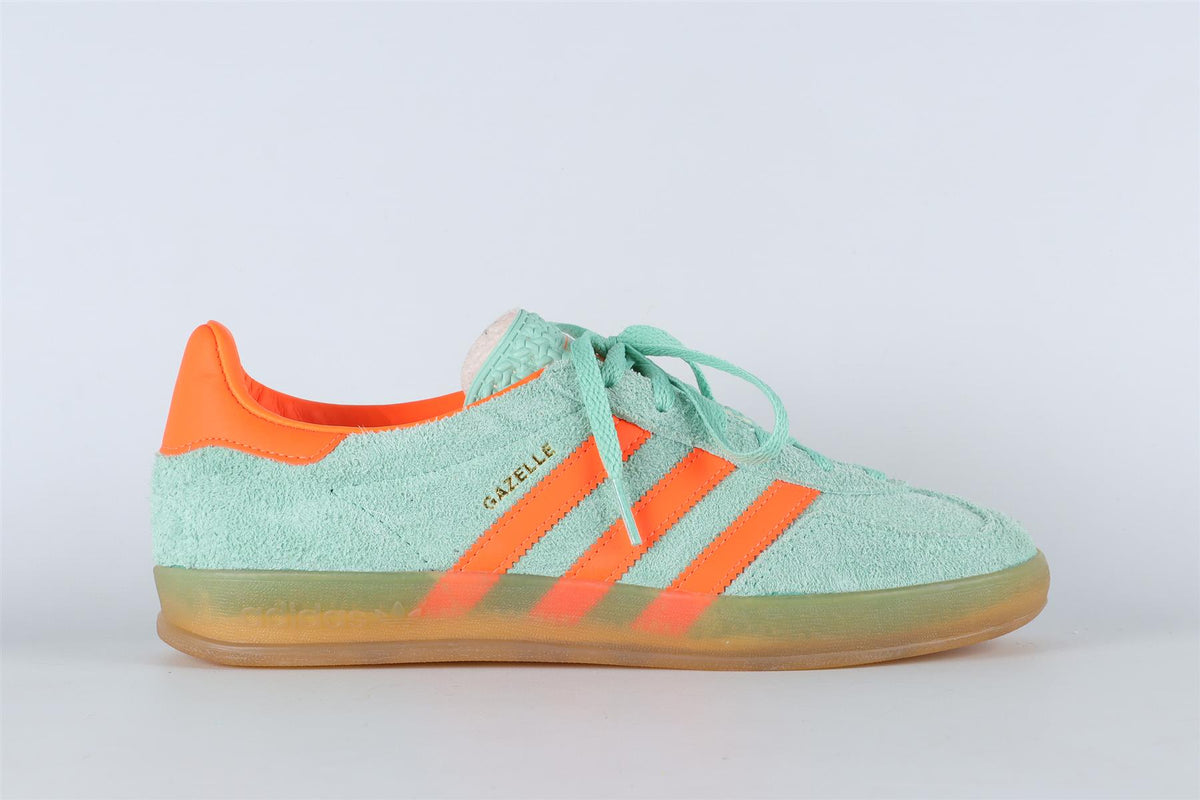 ADIDAS GREEN GAZELLE PULSE MINT SOLAR ORANGE SNEAKERS EU 38 2/3 UK 5.5 US 7