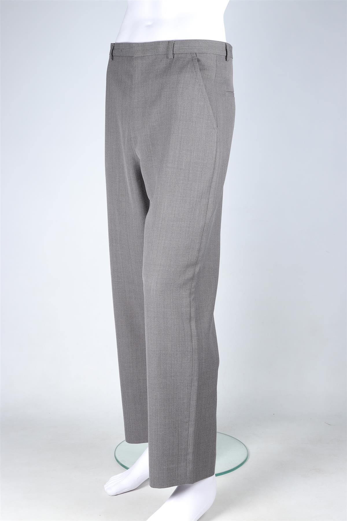 ACNE STUDIOS GREY MEN'S WOOL STRAIGHT LEG PANTS IT 46 UK/US W30