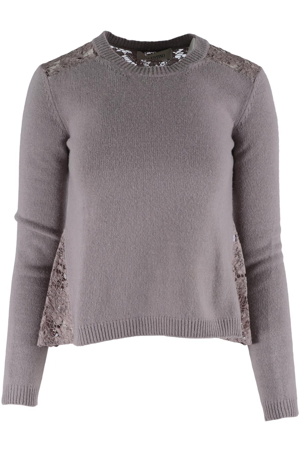 VALENTINO PURPLE WOOL SWEATER XSMALL
