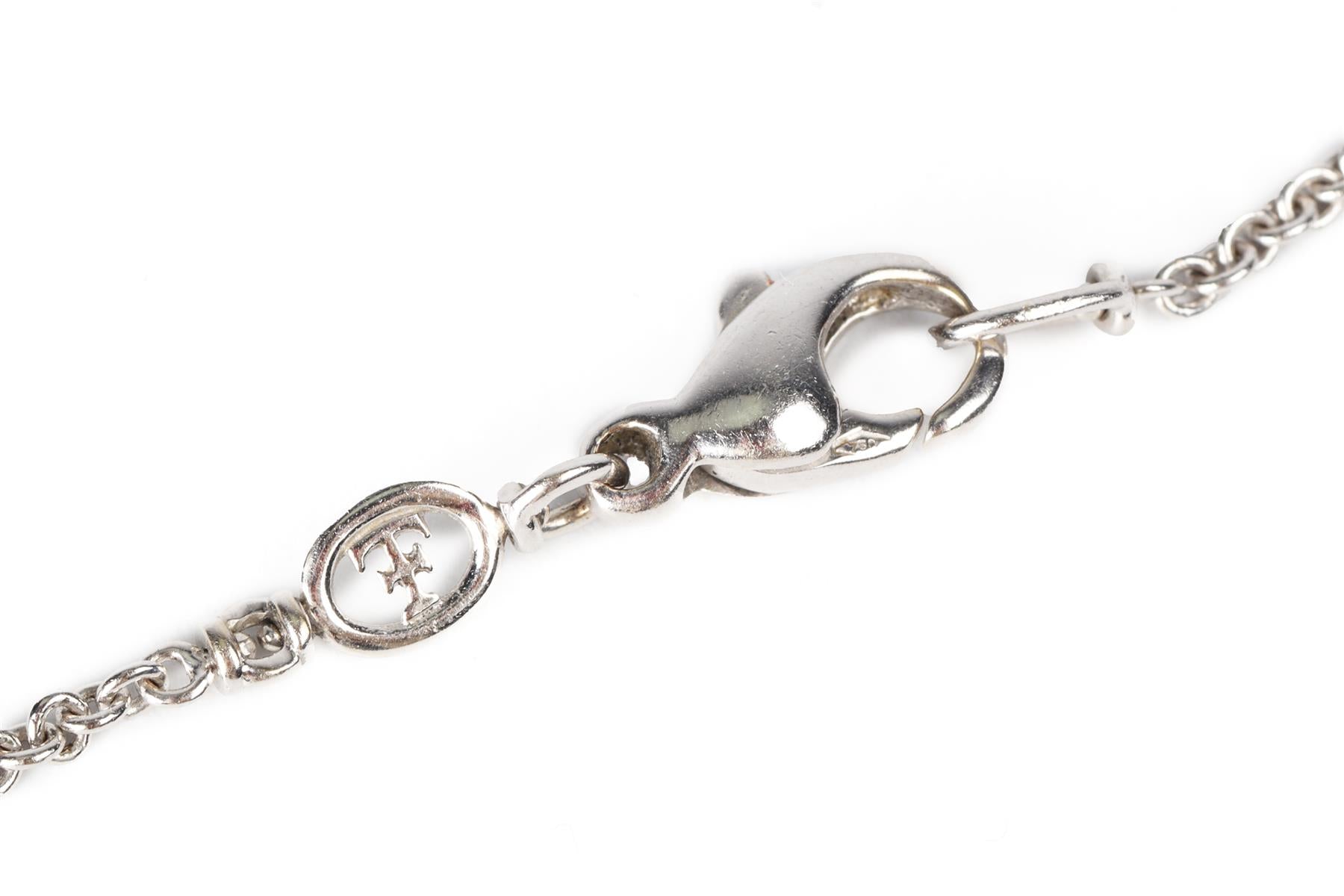 THEO FENNELL 18K WHITE GOLD AND DIAMOND CHAIN NECKLACE