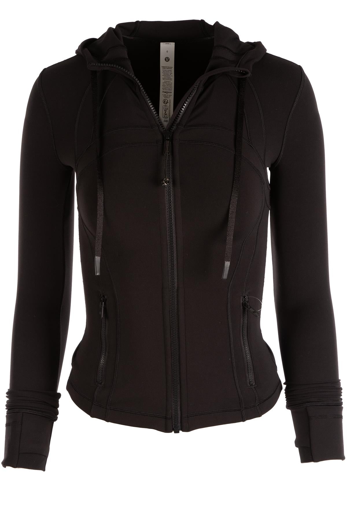 LULULEMON BLACK JERSEY JACKET US 0 UK 4