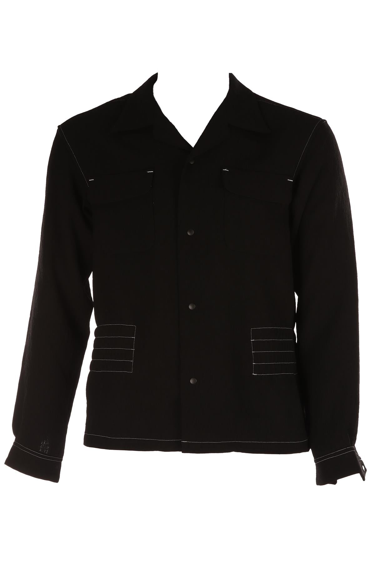 SASQUATCHFABRIX BLACK MEN'S CREPE JACKET SMALL