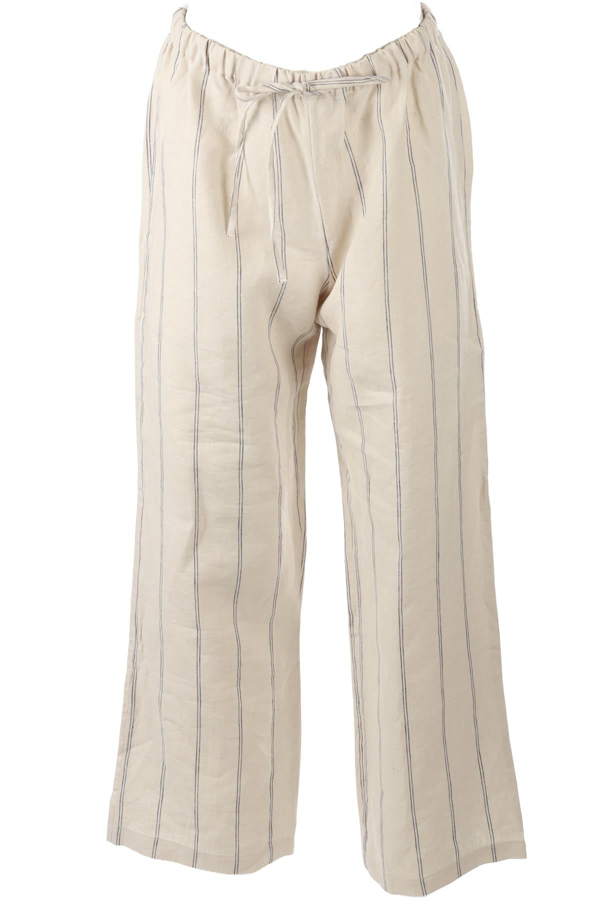 REFORMATION BEIGE LINEN PANTS SMALL