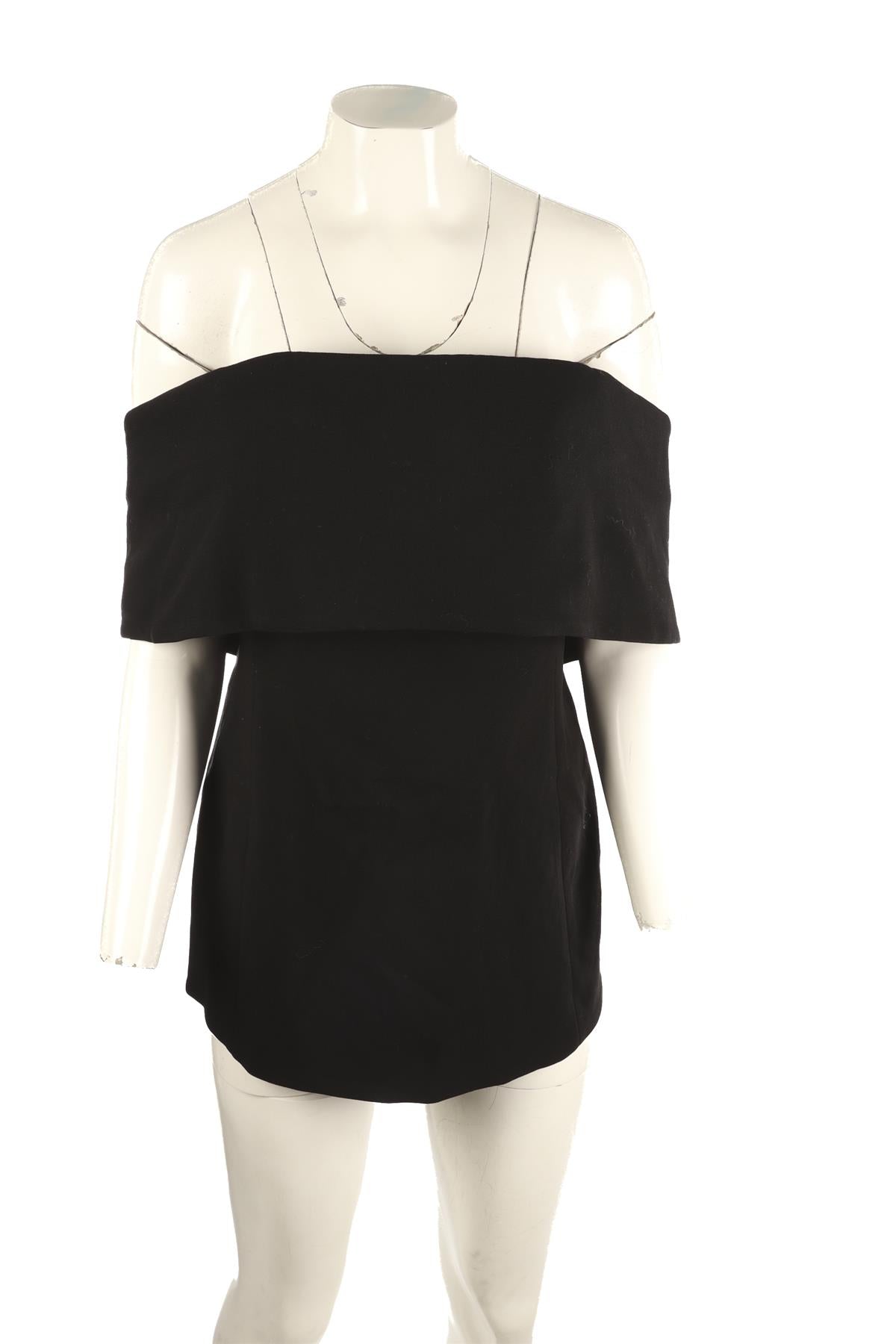 TOTEME BLACK CREPE TOP EU 38 UK 10