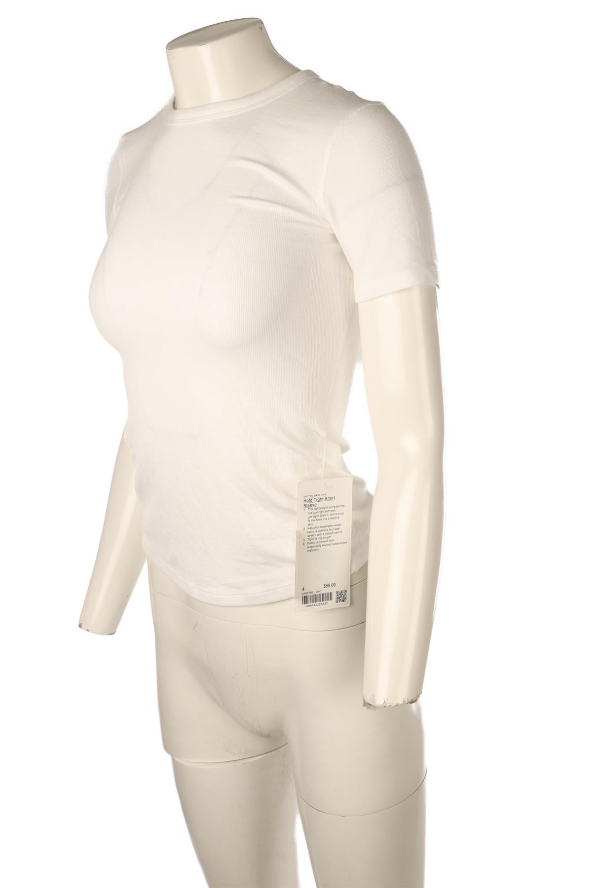 LULULEMON WHITE JERSEY TOP US 4 UK 8