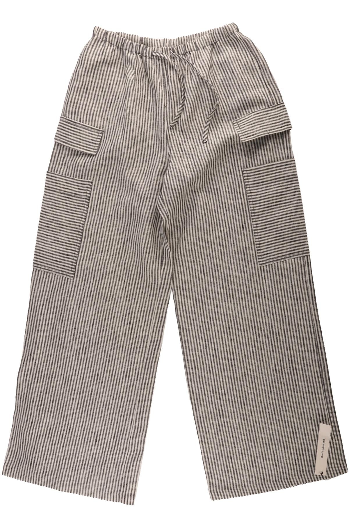 REFORMATION BLACK LINEN WIDE LEG PANTS SMALL