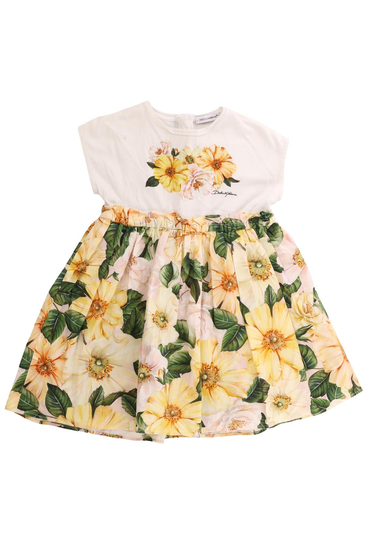 DOLCE & GABBANA YELLOW KIDS GIRLS DRESS 24-30 MONTHS