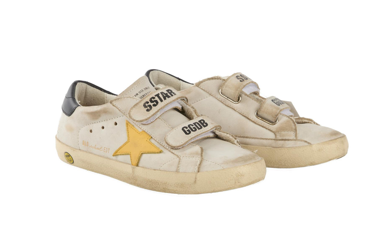 GOLDEN GOOSE WHITE KIDS BOYS SNEAKERS EU 33 UK 1 US 2