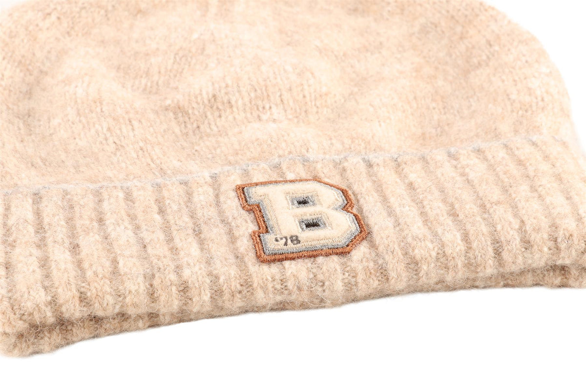BRUNELLO CUCINELLI BEIGE KIDS BOYS BEANIE ONE SIZE
