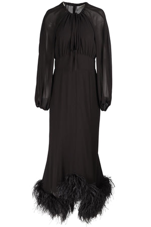 16ARLINGTON BLACK CREPE MAXI DRESS UK 10