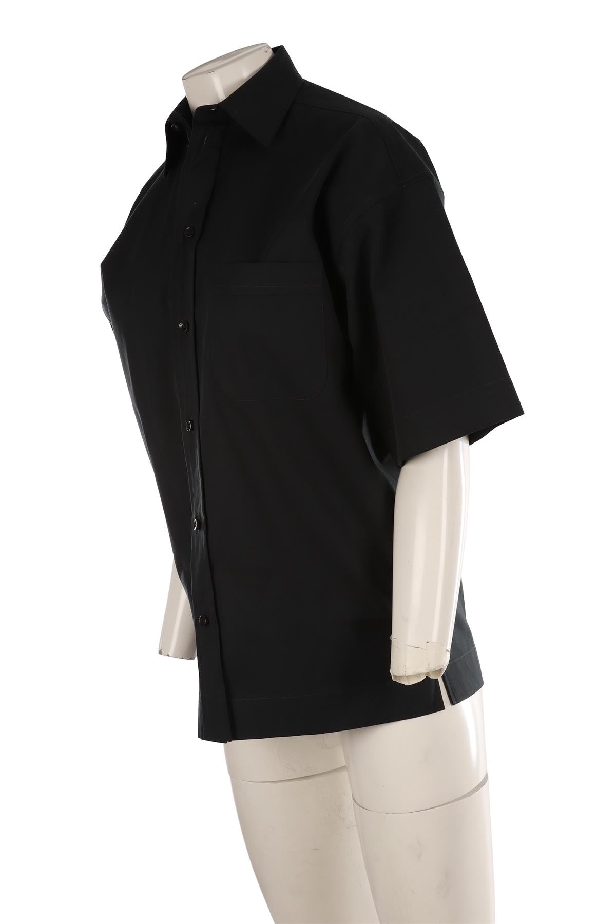 PHOEBE PHILO GREEN COTTON SHIRT FR 36 UK 8