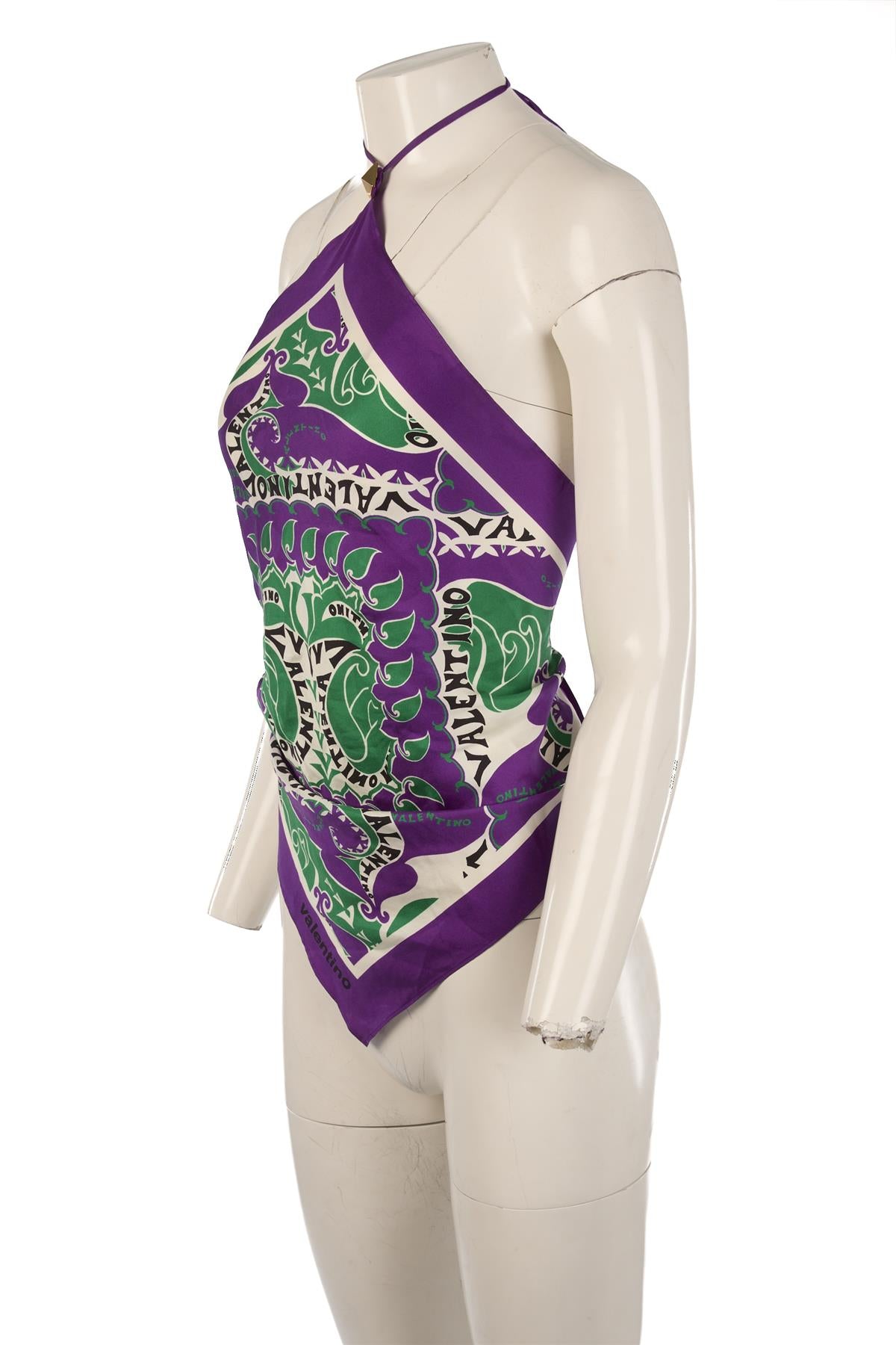 VALENTINO MULTI SILK TOP IT 40 UK 8