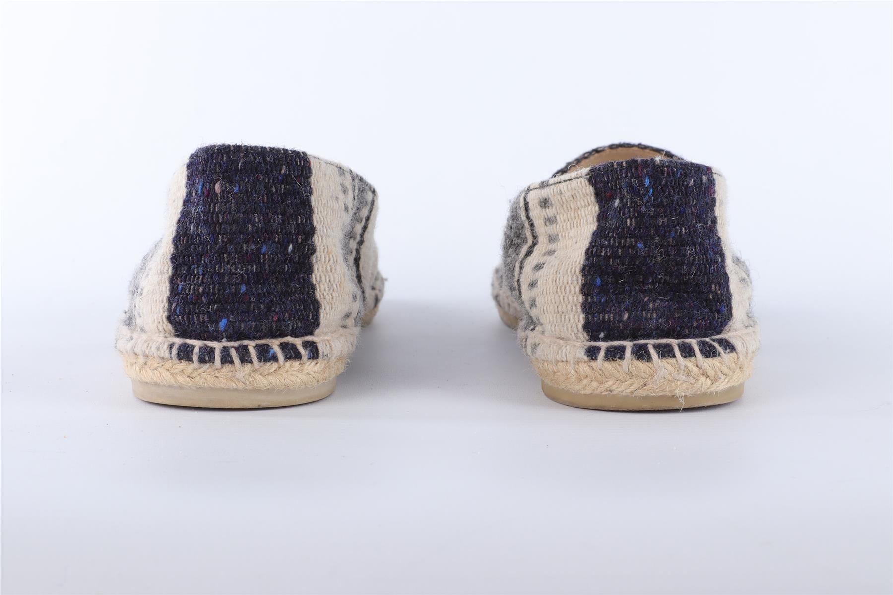 CHANEL NAVY MEN'S WOVEN ESPADRILLES EU 43 UK 9 US 10