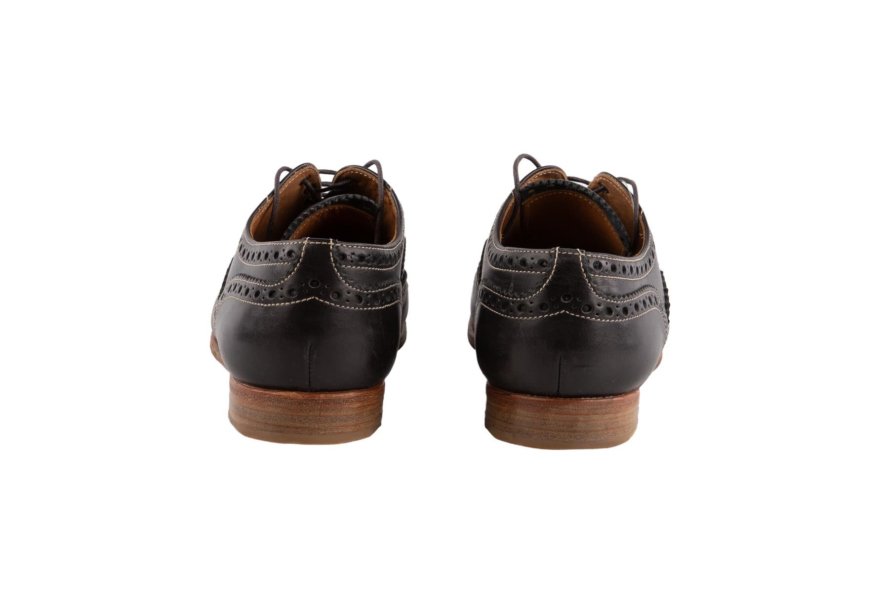 CHURCH'S NAVY LEATHER BROGUES EU 38.5 UK 5.5 US 8.5