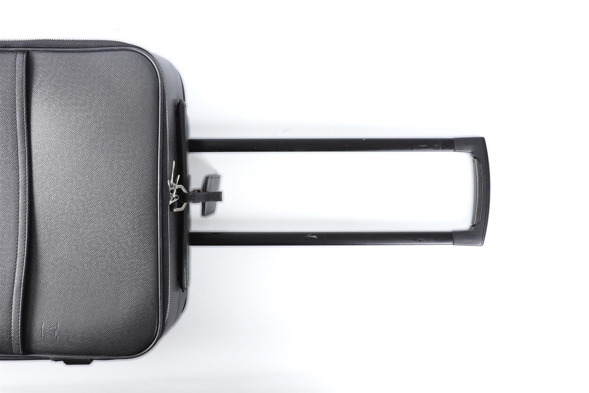 LOUIS VUITTON BLACK 2004 PEGASE 55 TAIGA LEATHER SUITCASE