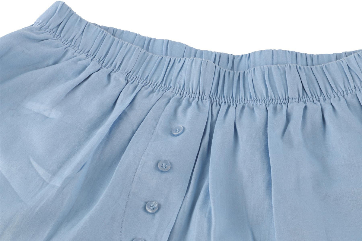 LESET BLUE COTTON SHORTS XSMALL