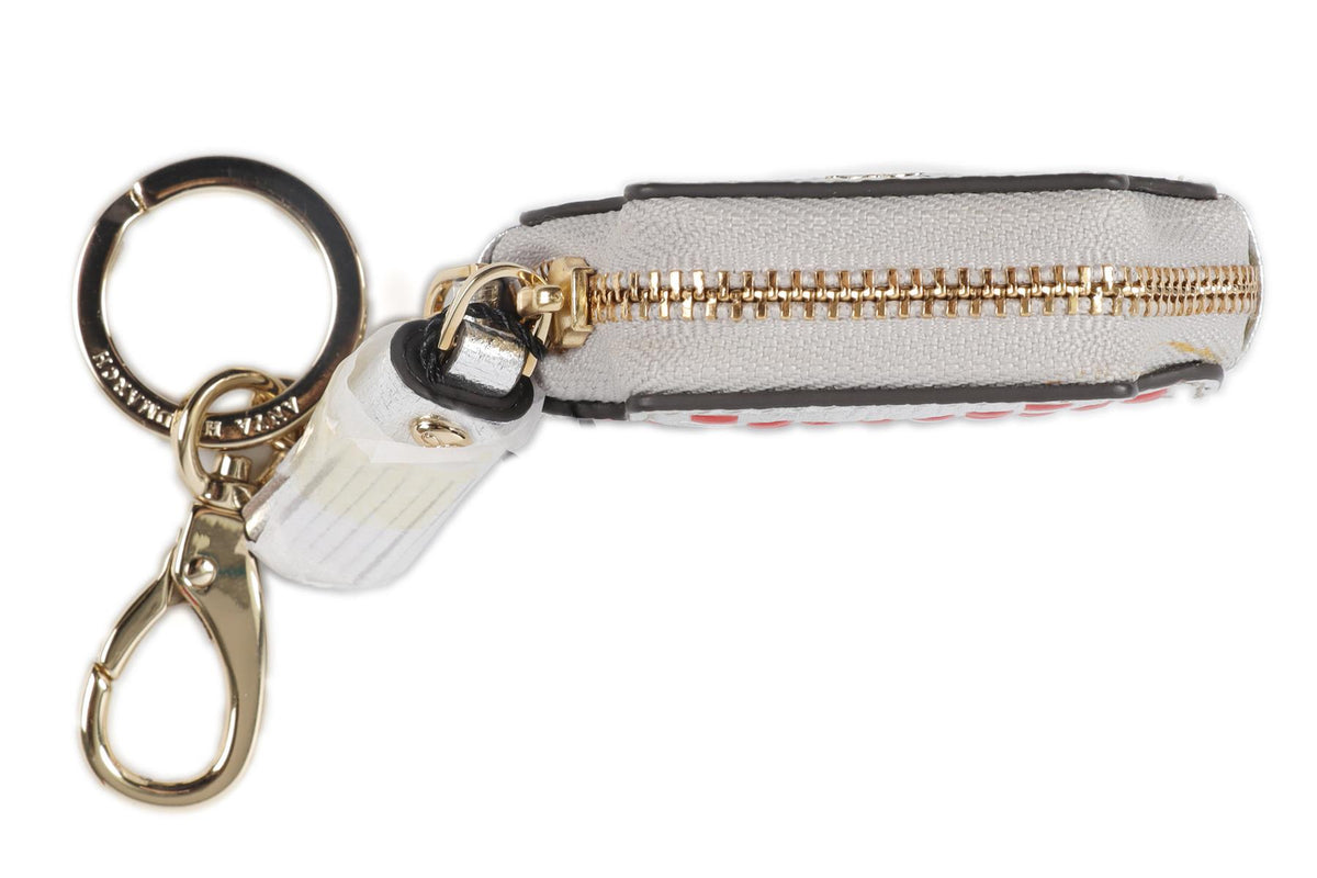 ANYA HINDMARCH SILVER SPACE INVADER COIN PURSE