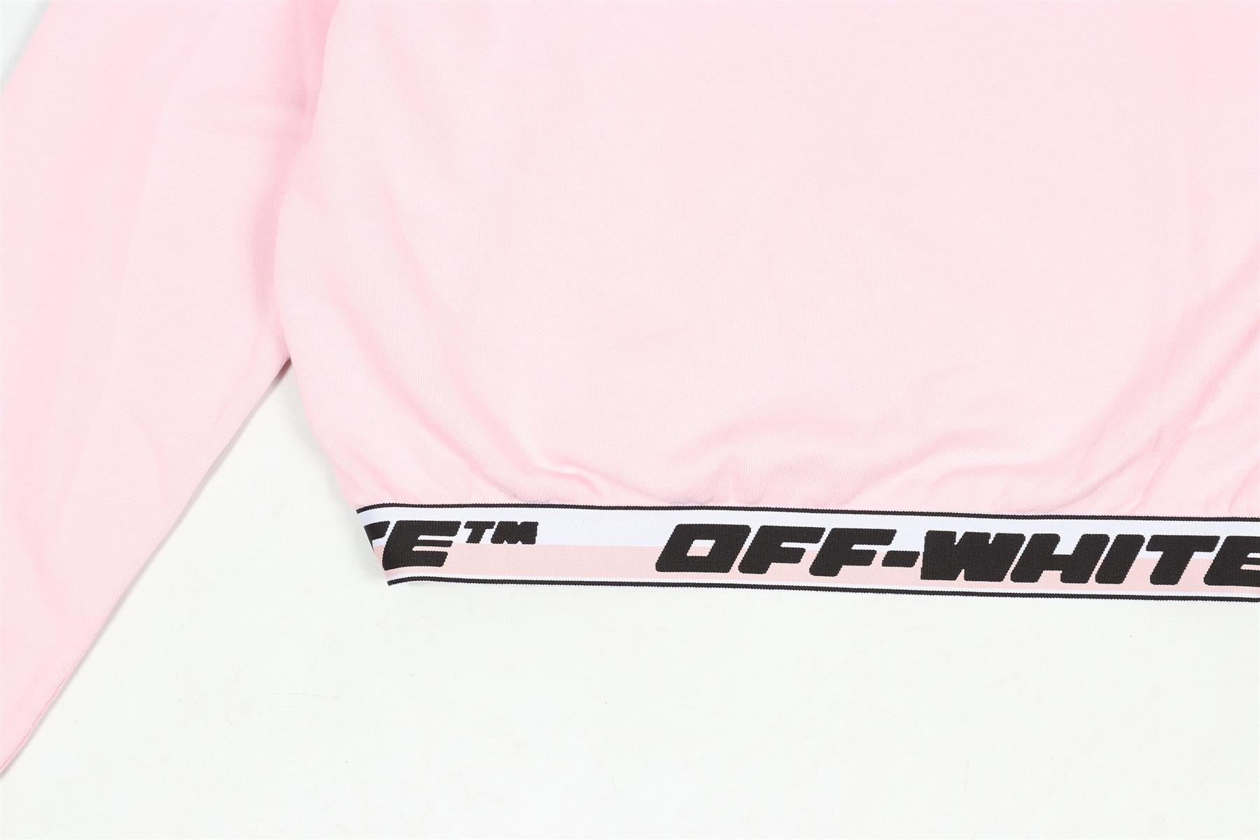 OFF-WHITE PINK KIDS GIRLS COTTON HOODIE 12 YEARS