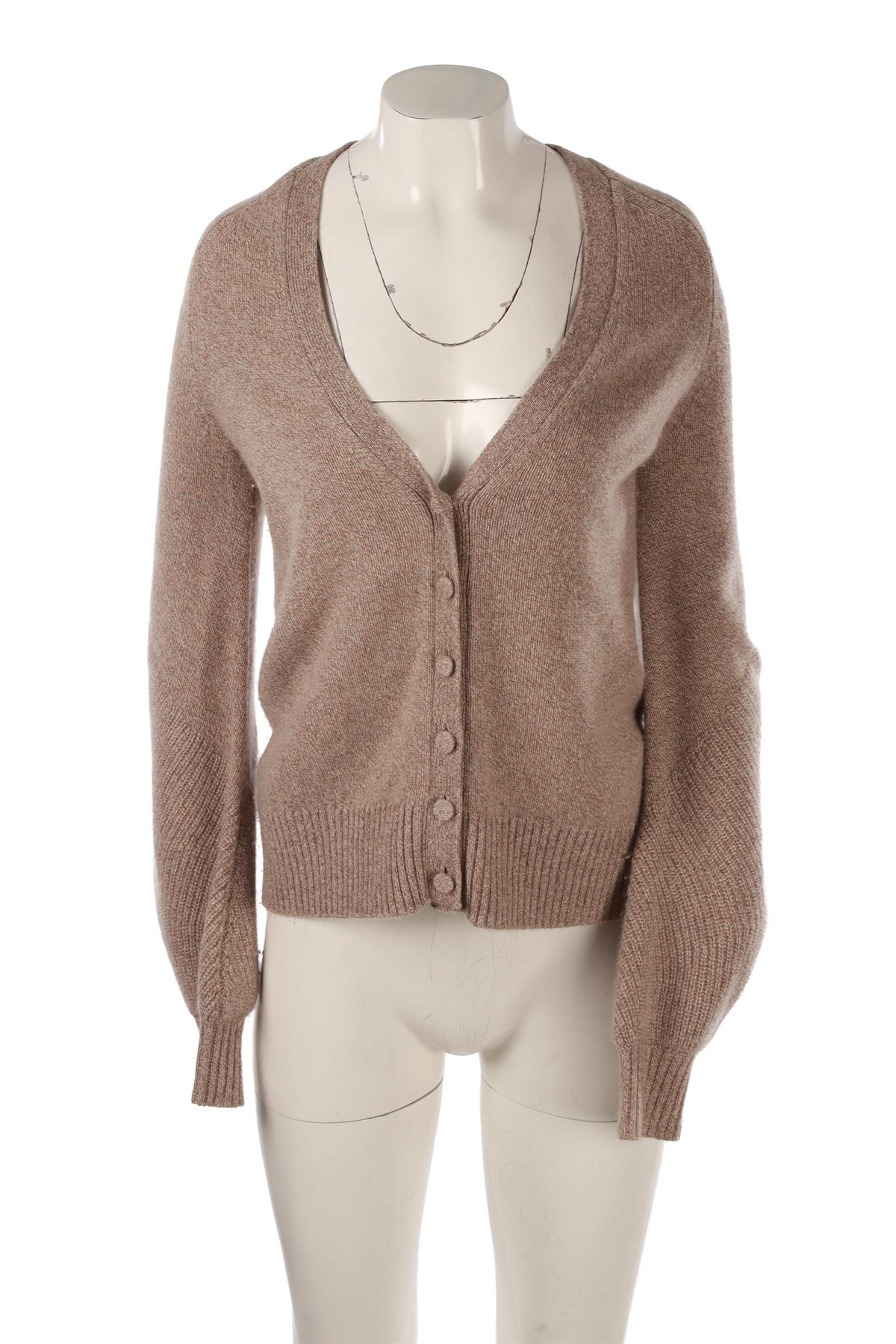 BEIGE CASHMERE CARDIGAN