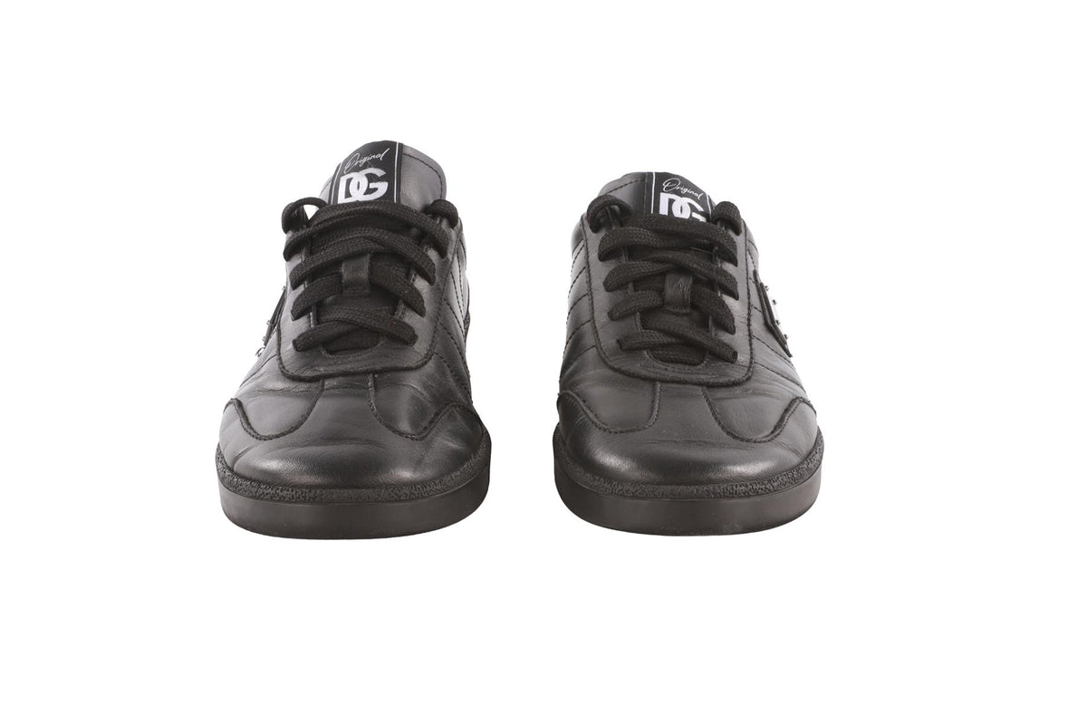 DOLCE & GABBANA BLACK KIDS BOYS SNEAKERS EU 36 UK 3.5 US 4.5
