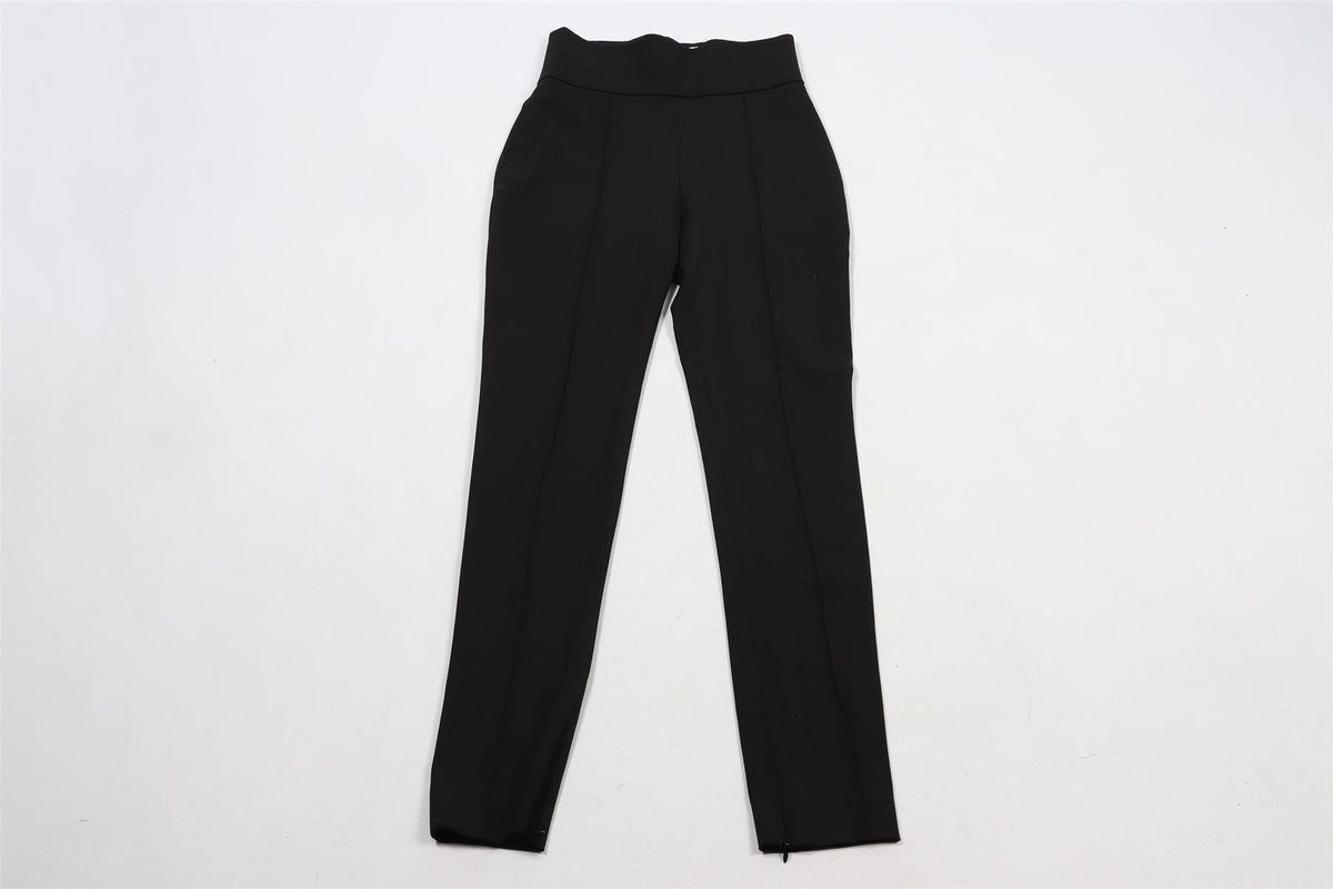 ALEXANDRE VAUTHIER BLACK WOOL BLEND SKINNY PANTS FR 36 UK 8