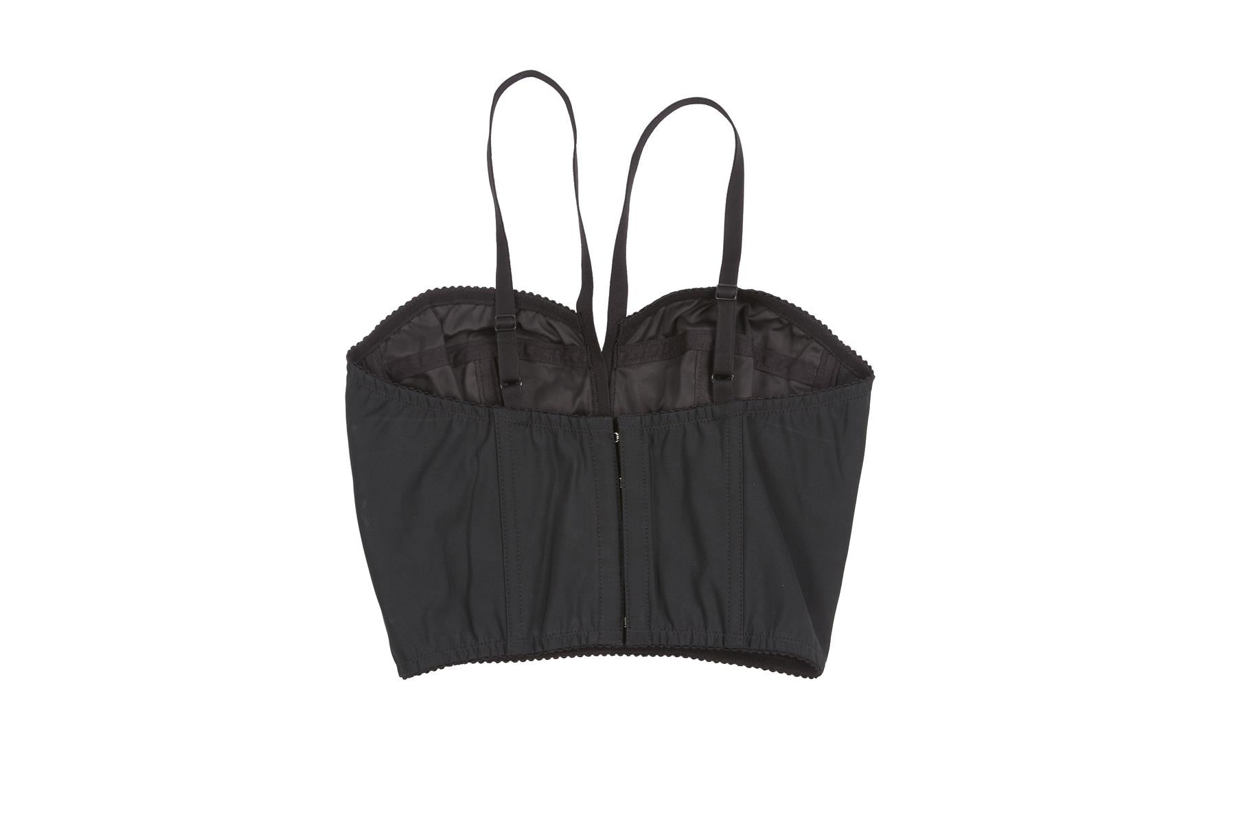 DOLCE & GABBANA BLACK CORSET TOP IT 38 UK 6