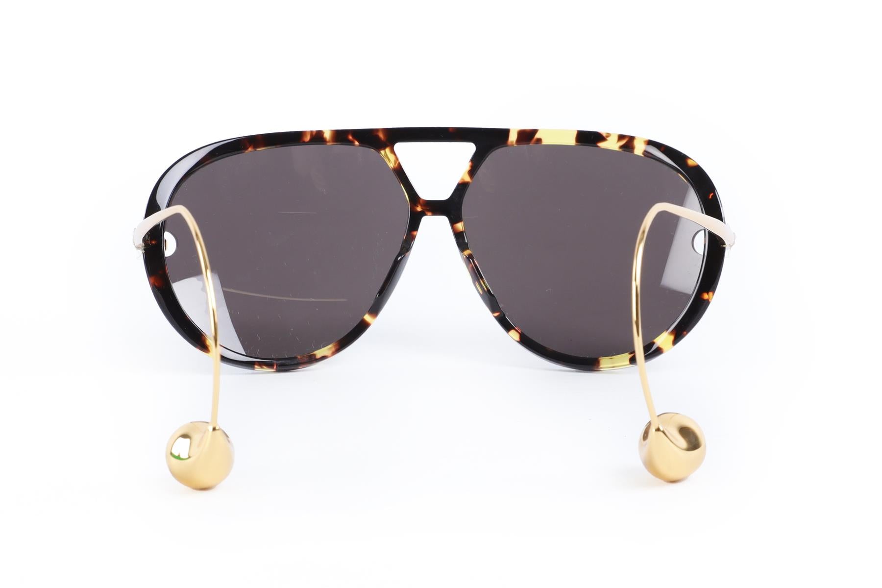 BOTTEGA VENETA BROWN FRAME SUNGLASSES