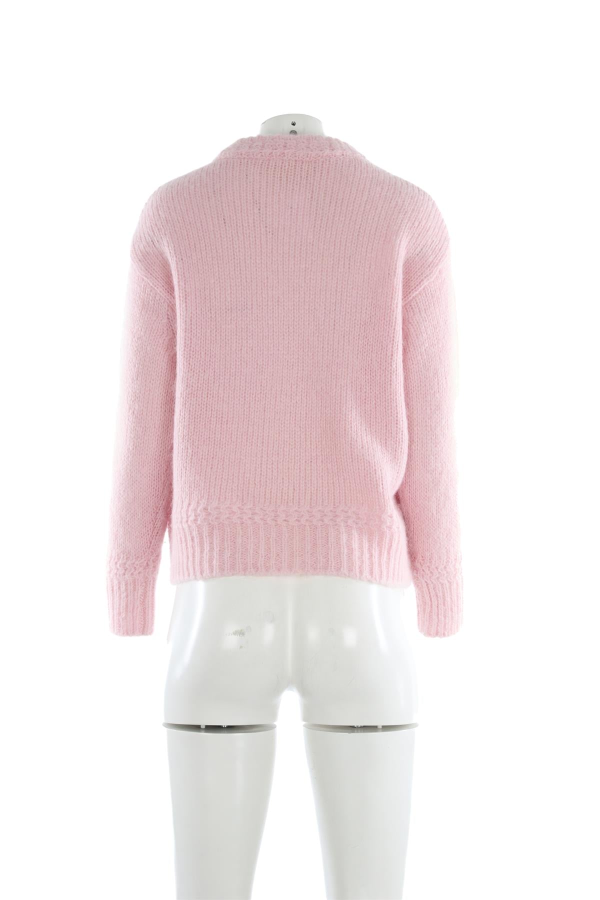 SEZANE PINK MOHAIR SWEATER SMALL