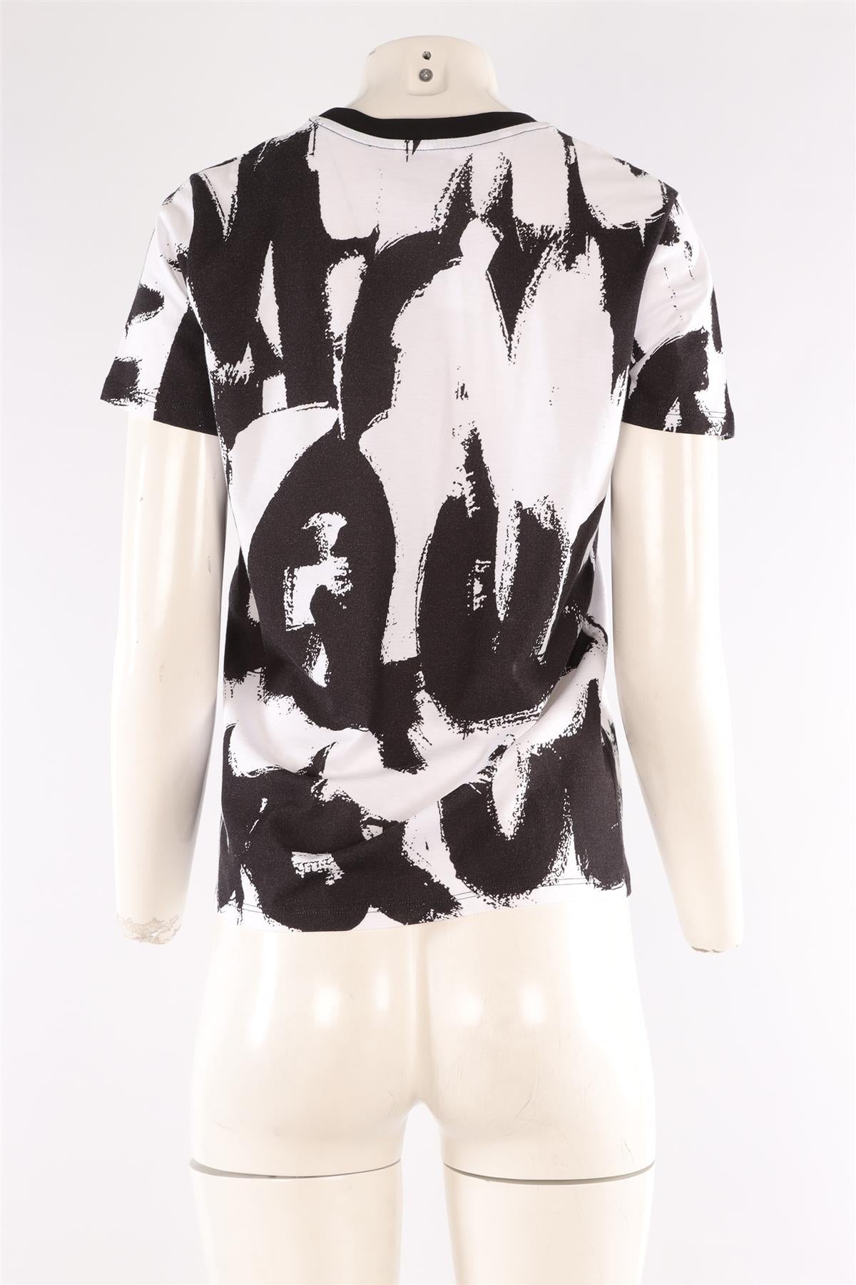 ALEXANDER MCQUEEN WHITE COTTON T-SHIRT IT 42 UK 10