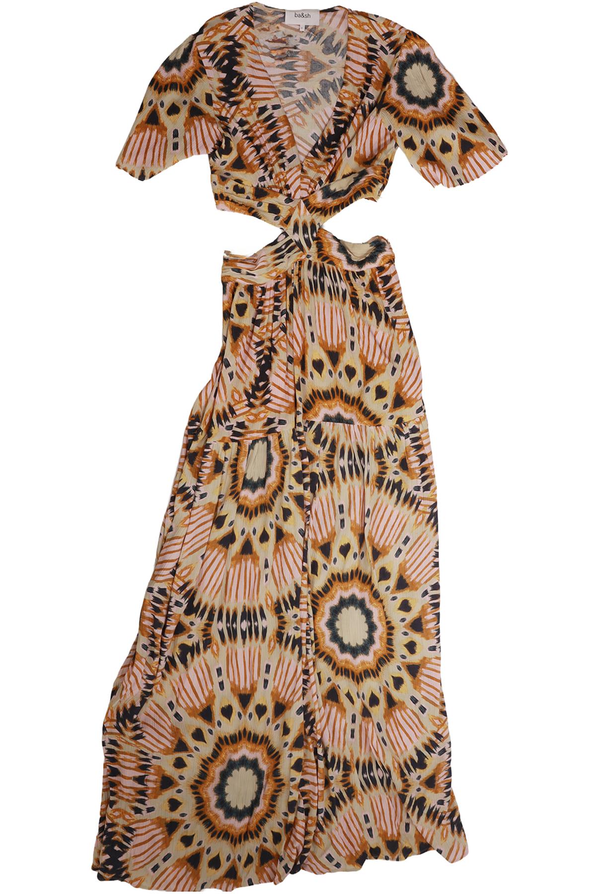 MULTI CREPE MAXI DRESS