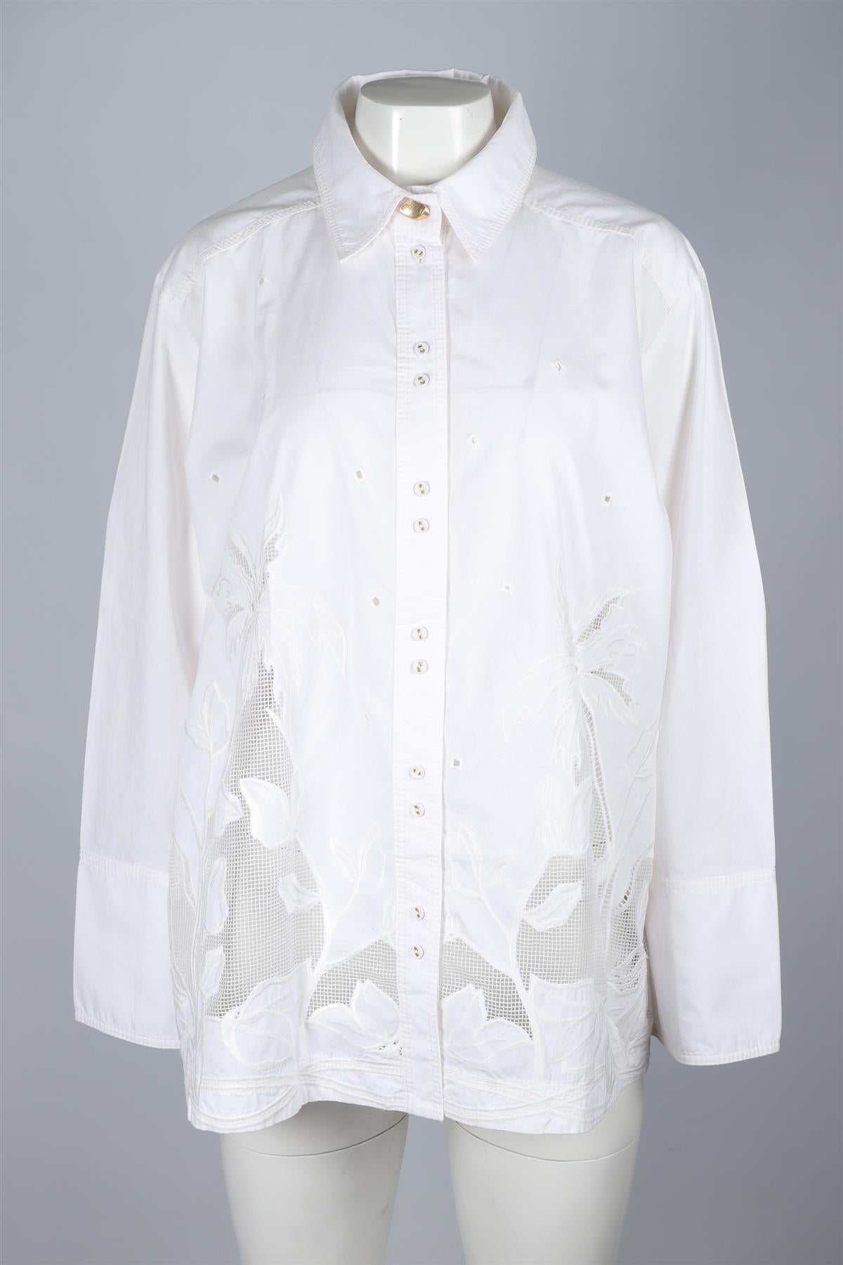 AJE WHITE COTTON SHIRT UK 8