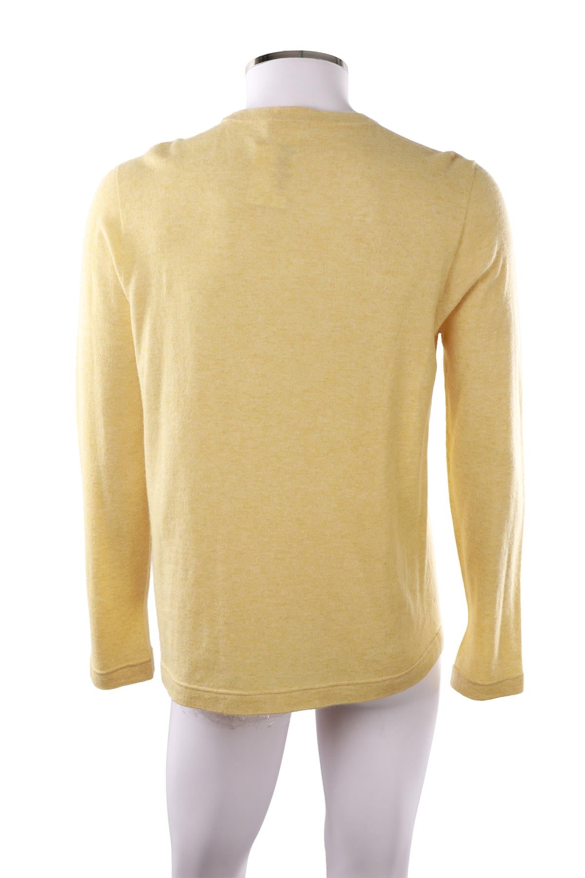 YELLOW MEN'S CASHMERE SWEATER