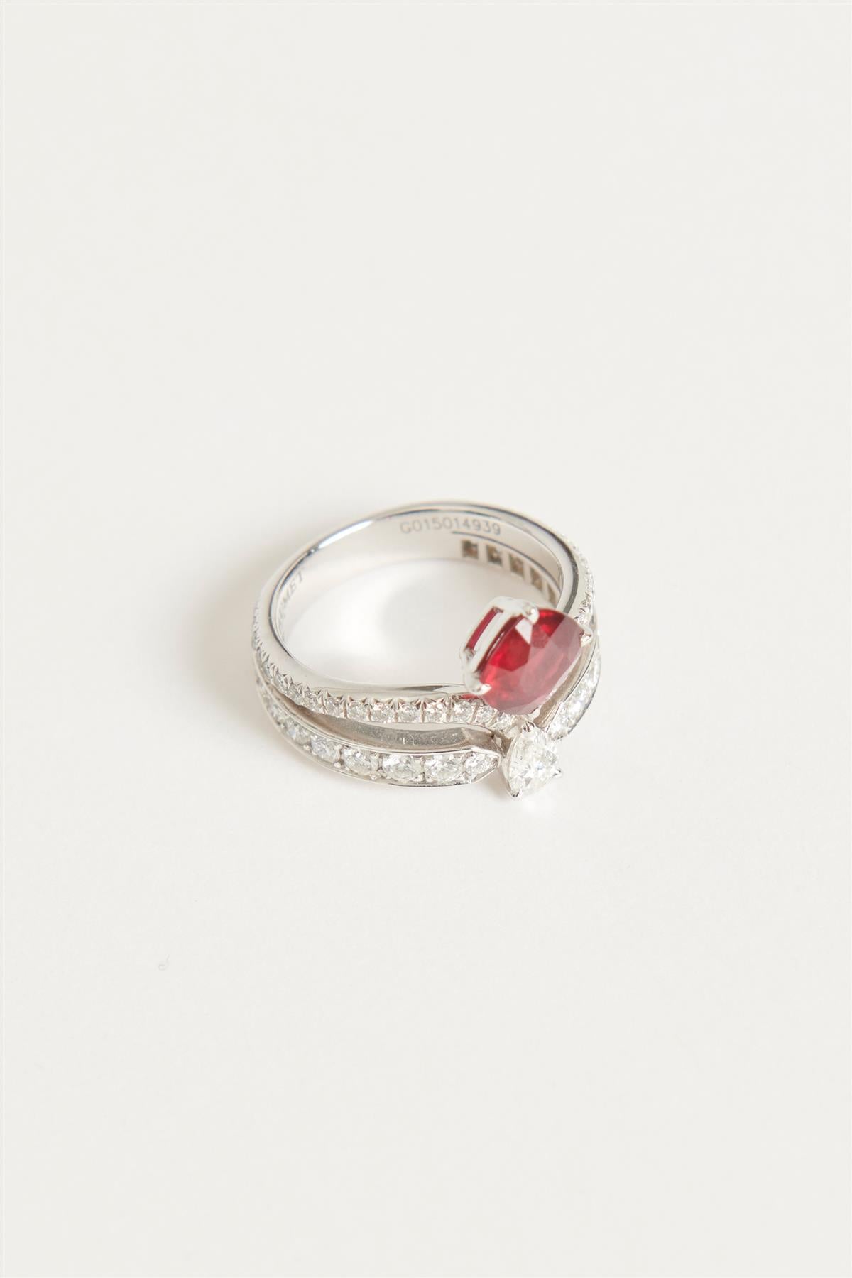 CHAUMET JOSEPHINE ECLAT RUBY AND DIAMOND RING