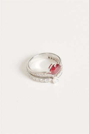 CHAUMET JOSEPHINE ECLAT RUBY AND DIAMOND RING