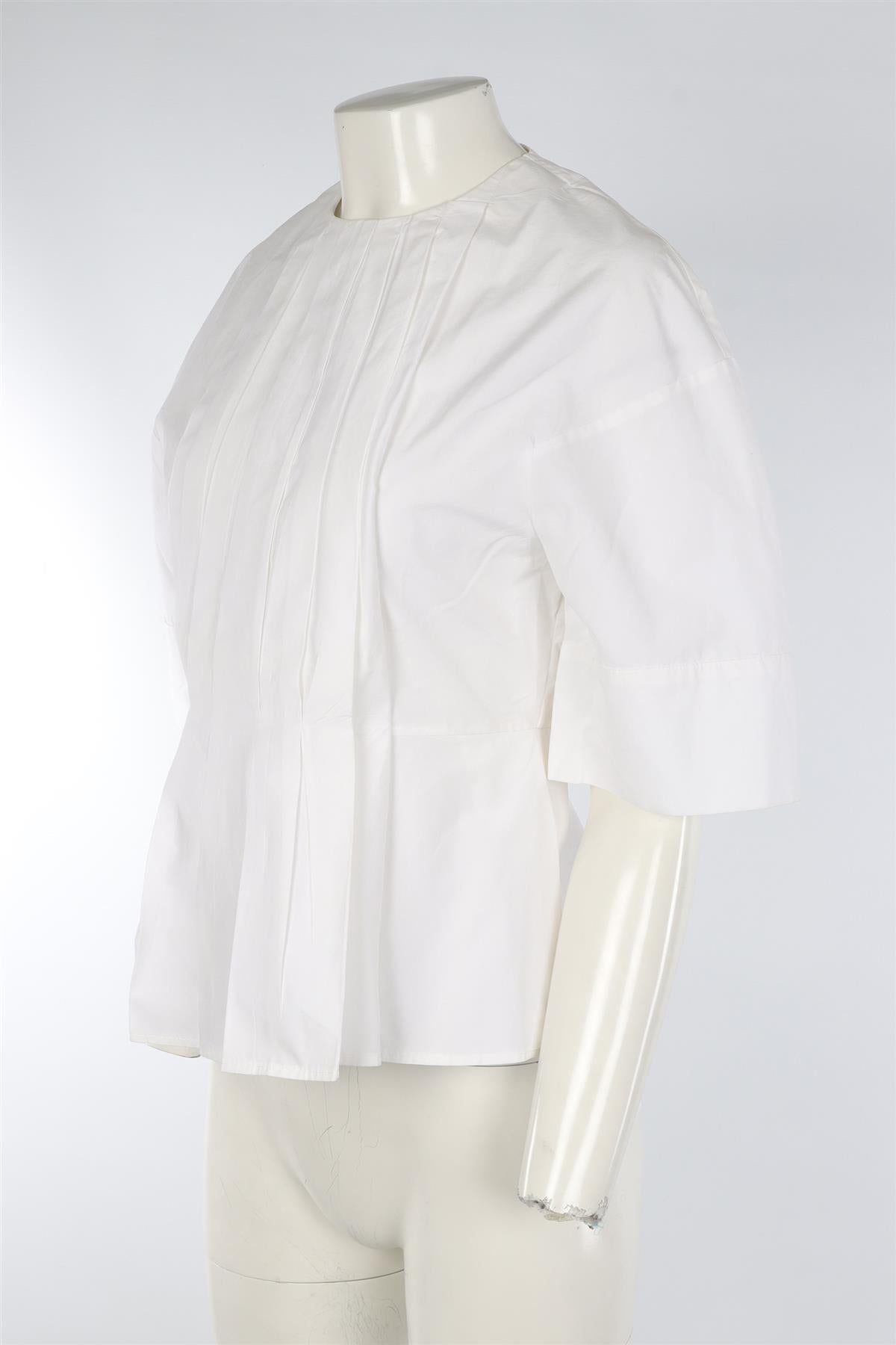 VICTORIA BECKHAM WHITE COTTON TOP UK 10