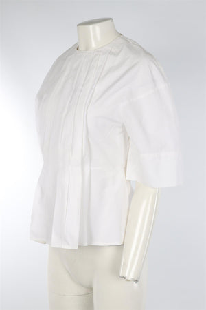 VICTORIA BECKHAM WHITE COTTON TOP UK 10